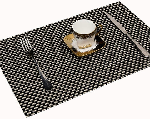 PVC Non-Slip Heat Resistant, Table Set for Kitchen, Dining Table, Hotel (10Pc Set)