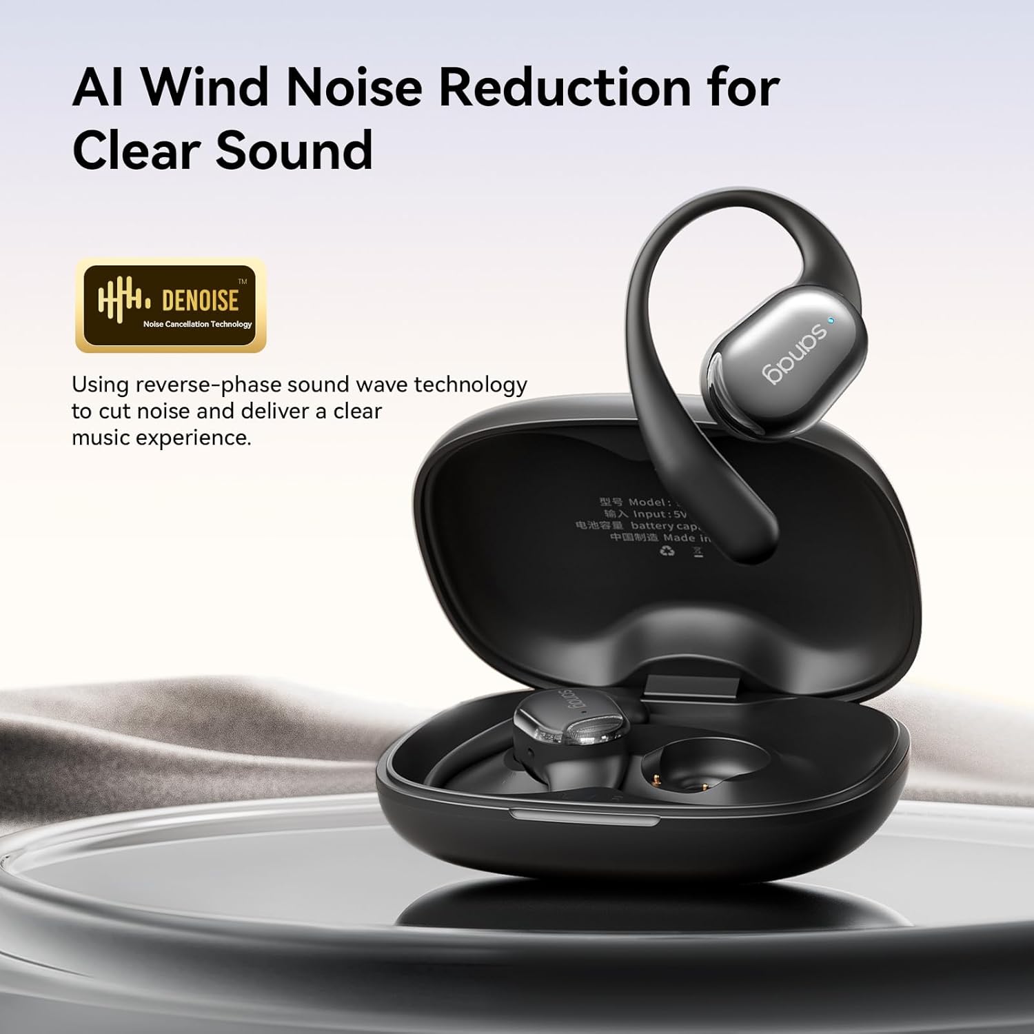 Sanag C16s- Ear Headphones True Wireless Bluetooth 5.4 Open Ear Earbuds