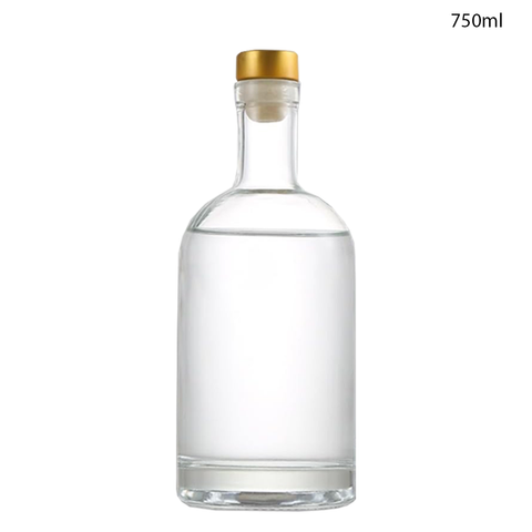 Willow Glass Gin / Juice Bottles with Gold Stopper 200ml (60 Pcs/Ctn)