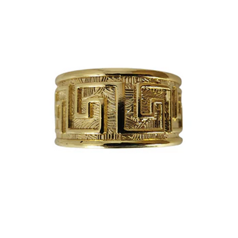 4 Piece Gold / Silver Olmecs Napkin Ring