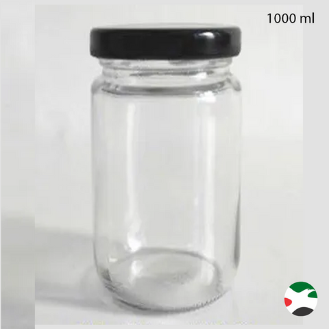 Willow 1000ml Big Honey Container Pickles Canned Glass Jar with Twist off Lid
