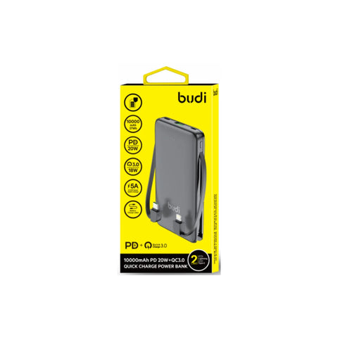 Budi 10000mAh PD20W+QC3.0QUICK CHARGE POWER BANK