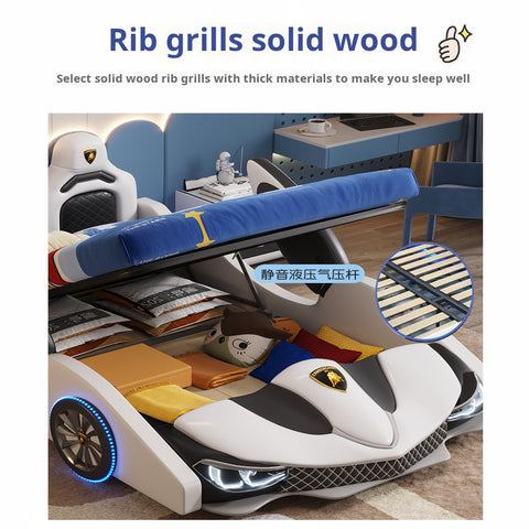 Children's Boys Bed Car Style Single Bed