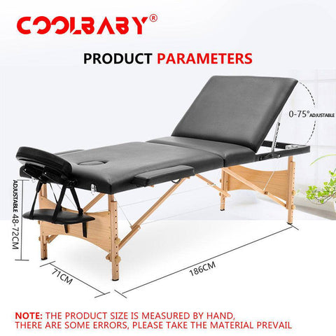 Portable Fitness Massage Table - Professional Adjustable Folding Bed for Ultimate Relaxation Time