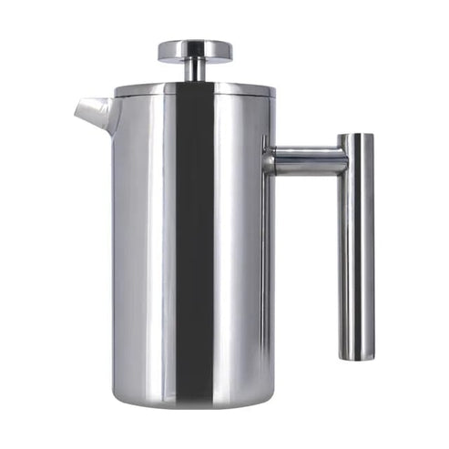 Olmecs French Press Coffee Maker, Sturdy Insulated Coffee Press, Stainless Steel Mini Camping Coffee Maker