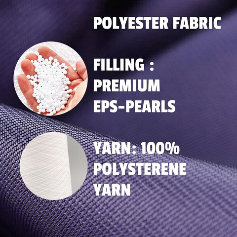 B&S The Bull Bean Bag – Violet | Comfort & Style Bean Bag with Polystyrene Fillings