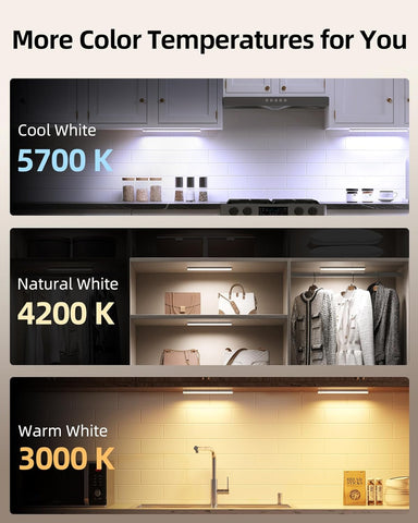EZVALO Under-Unit Light Kitchen LED with Charging Station 62 LEDs