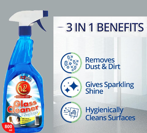Swish Super Swish Super Glass Cleaner & Surface Cleaner Liquid, Window/Screen Cleaner Premium Ultra Shine Formula (5 Liter + 800ml)