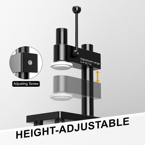 Manual Can Sealer Machine for Bottles & Aluminum Cans - Adjustable Height Home & Commercial