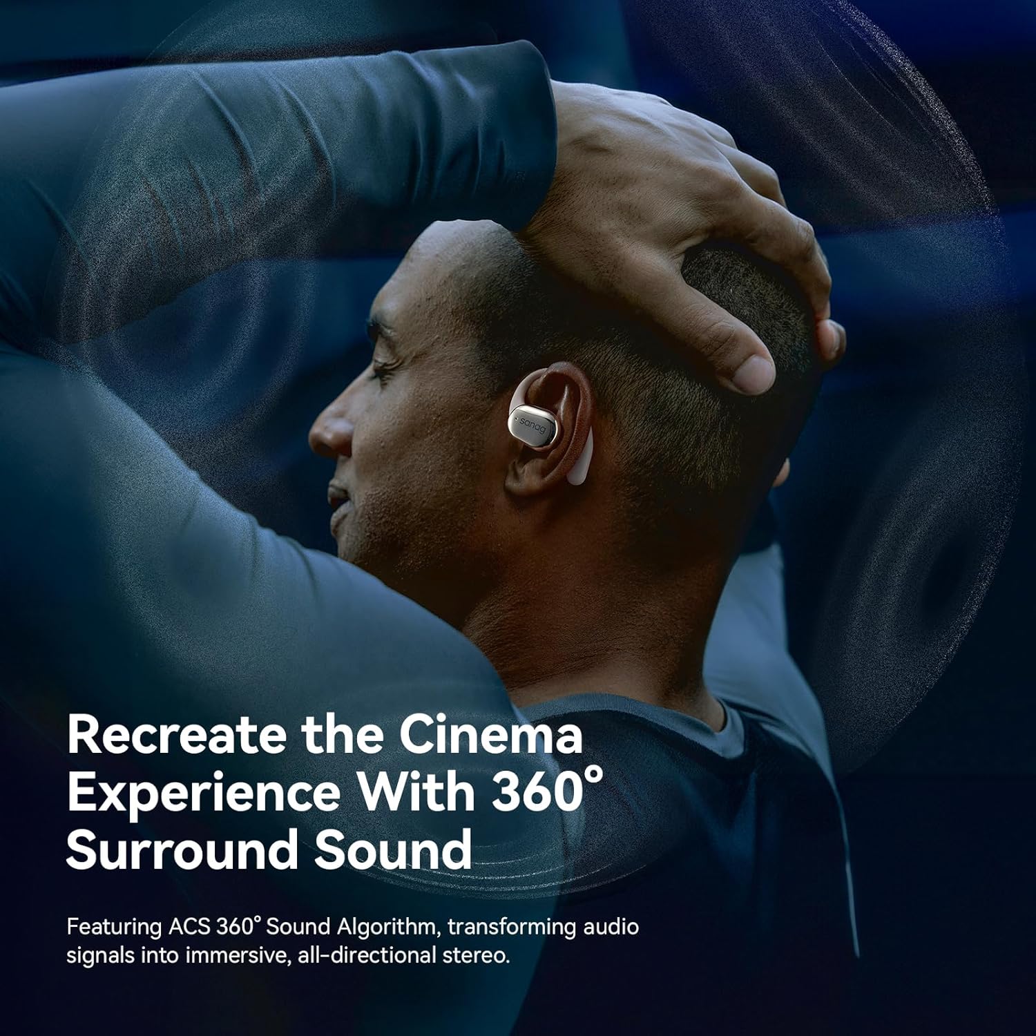 Sanag C16s- Ear Headphones True Wireless Bluetooth 5.4 Open Ear Earbuds