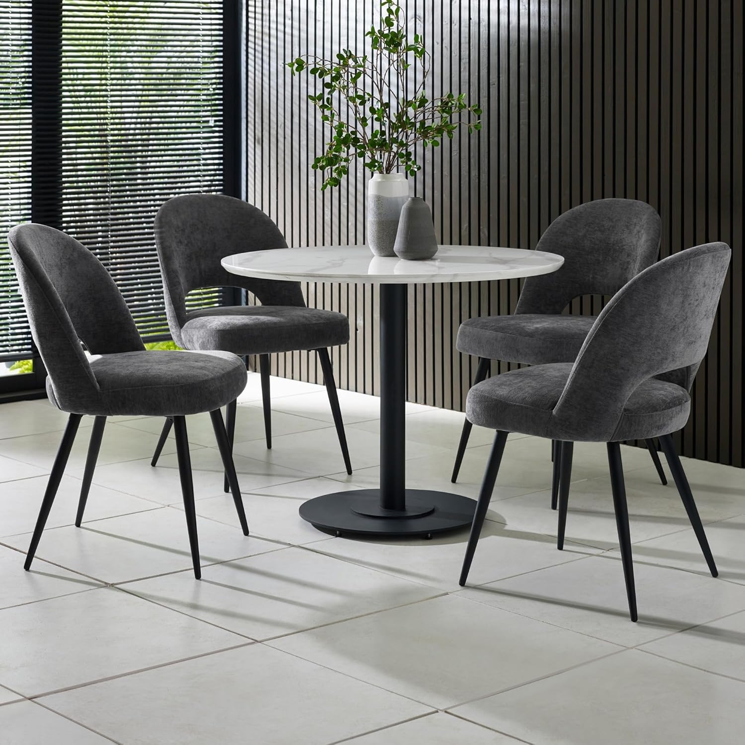 Olmecs Home and  Dining Room Restaurant Chair (grey)