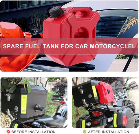 Portable Gasoline Fuel Can 3/5 Ltr, Gas Container with Secure Cap, Petrol Storage Cans