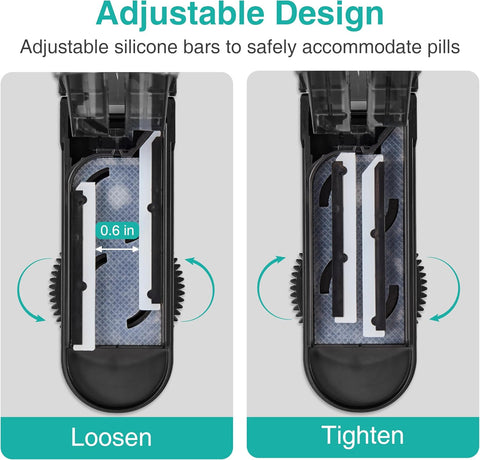 Fullicon Multiple Pill Cutter, Adjustable Pill Cutter for Small Pills with Accurate Pill Alignment, Stainless Steel Cutting Blade & Blade Guard