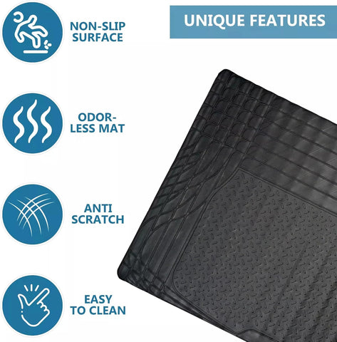 Car Boot Mat, Heavy Duty Waterproof Trunk Liner, Anti-Slip Rubber Cargo Mat (120x80 Cms) (Copy) (Copy) (Copy)