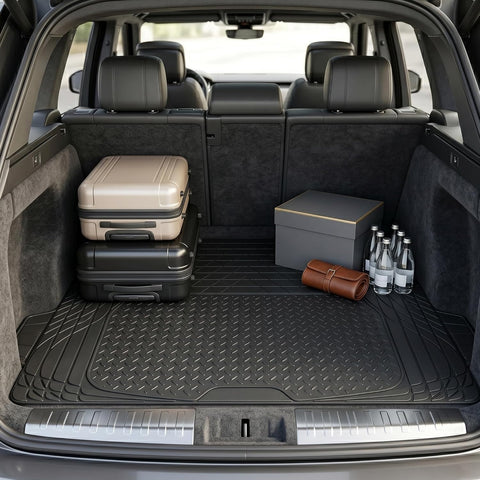 Car Boot Mat, Heavy Duty Waterproof Trunk Liner, Anti-Slip Rubber Cargo Mat (120x80 Cms) (Copy) (Copy) (Copy)
