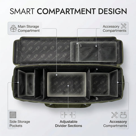 Camping Storage Bag Heavy Duty Travel Gear Organizer (108 X 18.5 cm)