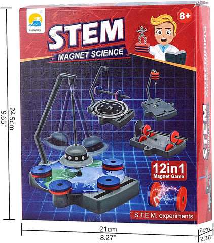 emma 12-in-1 Magnet Science Kit Toys|12 STEM Magnetic Science Experiments