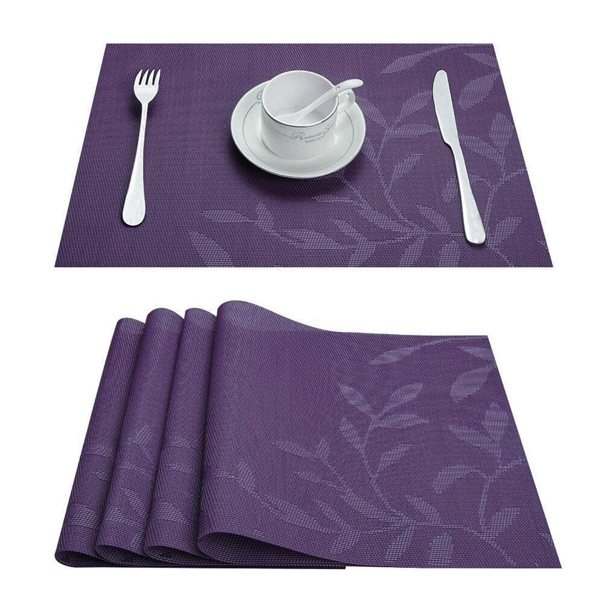 Fashion Modern Dining Table Placemat Kitchen Tool Tableware Pad (10Pc Set)