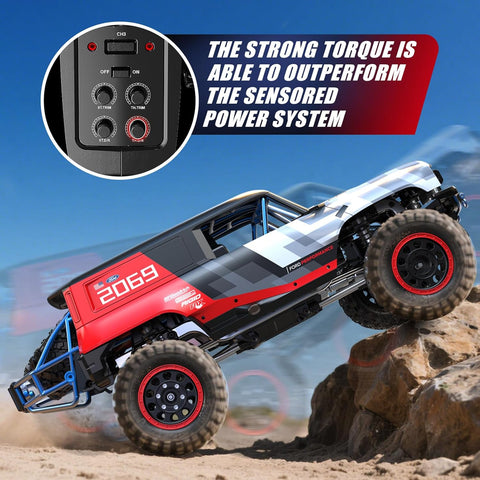 Ford Bronco R Brushless RC Crawlers for Adults, Waterproof 4X4 Off-Road RC Rock Trucks with Portal Axles