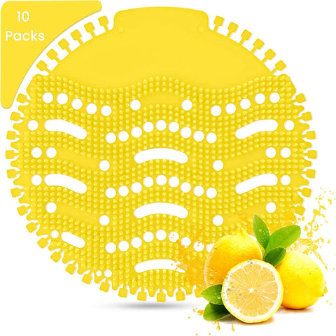 Urinal Screens Deodorizer (10 Pack) - Urinal Screen, Anti-Splash & Odor Freshener