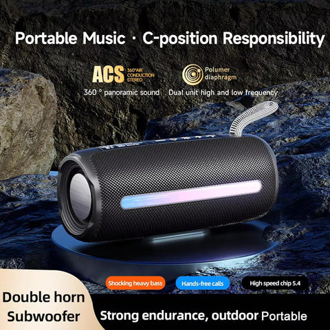 Portable Heavy Bass Bluetooth Speaker Wireless Soundbar