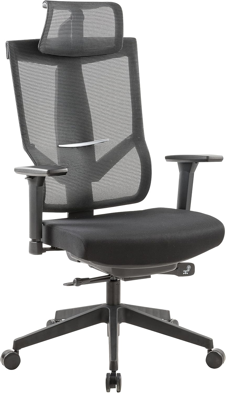NAVO AERO, Premium Ergonomic Fabric Office Chair  (PURE BLACK)