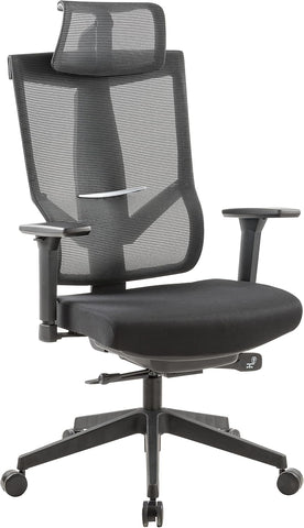 NAVO AERO, Premium Ergonomic Fabric Office Chair  (PURE BLACK)