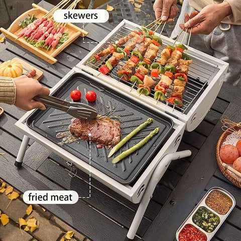 Portable Folding Charcoal BBQ Barbeque Grill