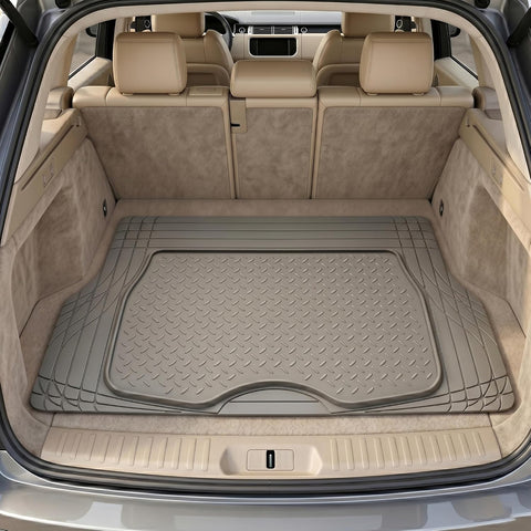 Car Boot Mat, Heavy Duty Waterproof Trunk Liner, Anti-Slip Rubber Cargo Mat (80*126 Cms)