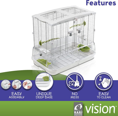 Vision Cage/ Home For Birds Regular, 62.5 X 39.5 X 53 cm, Medium