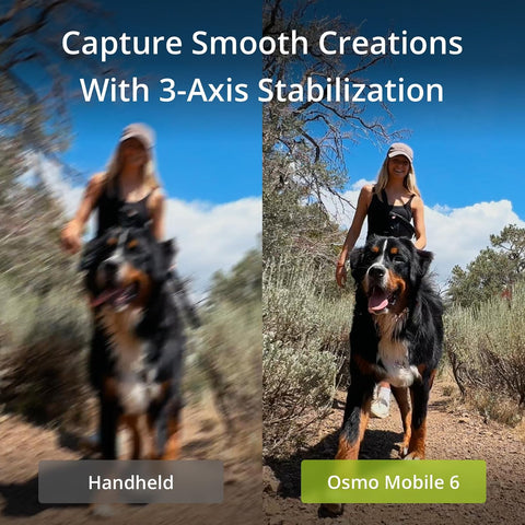 DJI OSMO Mobile 6 Smartphone Gimbal Stabilizer, 3-Axis Phone Gimbal, Built-In Extension Rod