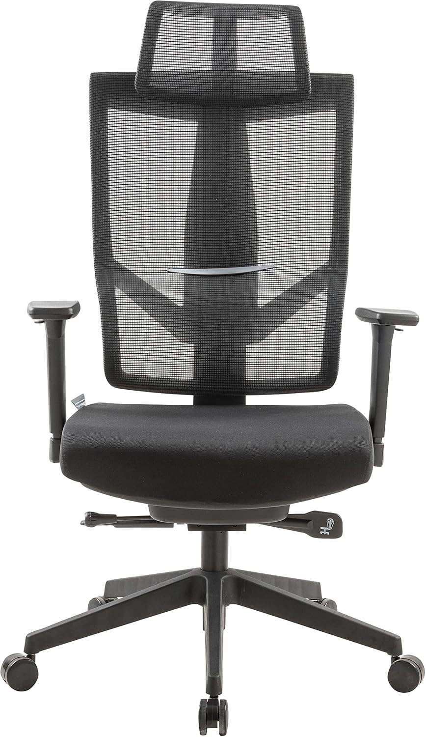 NAVO AERO, Premium Ergonomic Fabric Office Chair  (PURE BLACK)