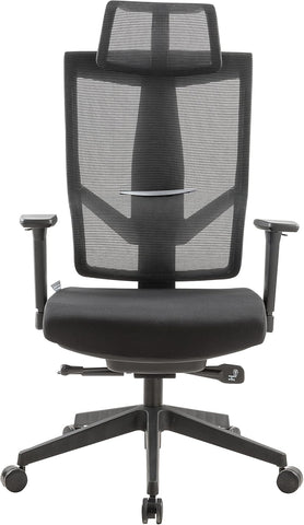 NAVO AERO, Premium Ergonomic Fabric Office Chair  (PURE BLACK)
