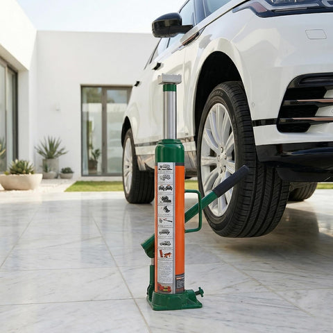 Hydraulic Long Ram Jack - 3 Ton Capacity, Heavy Duty Steel Car Jack, Long Stroke Vertical Lift, 260–510mm Lifting Range