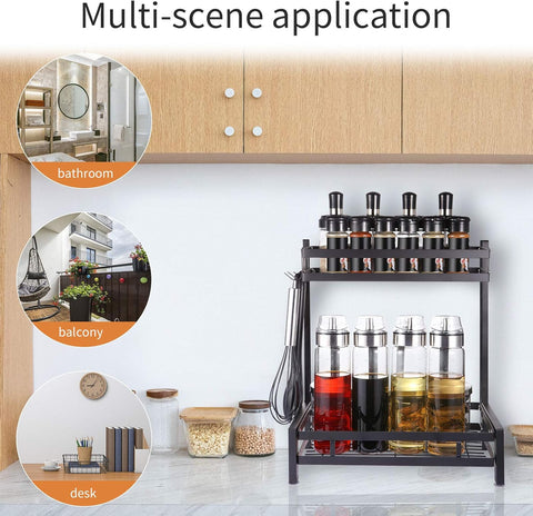 2 LAYER COUNTERTOP SPICE RACK