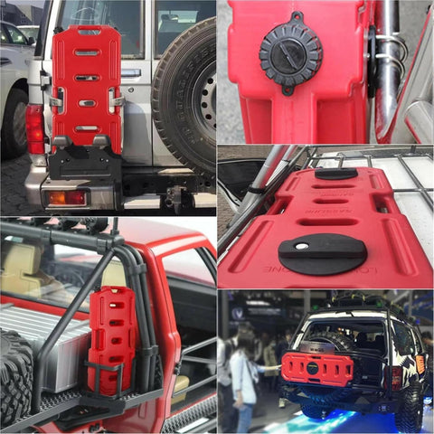 Portable Gasoline Fuel Can with Secure Cap Red - 30L