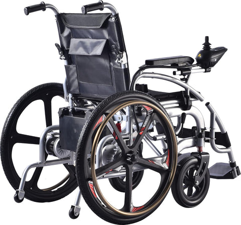 COOLBABY Portable 24-Inch Electric Wheelchair for Adults and the Elderly