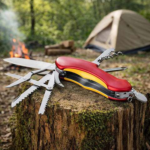 Stainless Steel Multi Tool Pliers – Heavy Duty Multitool with Knife, Saw, Screwdrivers & Wire Cutter - Survival Tool for Camping Tool-12