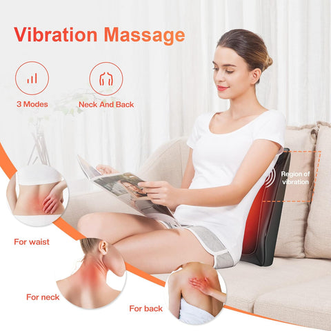 COMFIER Neck Back Massager for Neck Back Pain Relief, Shiatsu Massager with Heat, 3D Kneading Massager for Back Neck and Shoulder