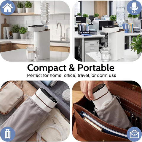 Olmecs Portable Instant Hot Water Dispenser 2000W Water Heater 5 Adjustable Temperatures