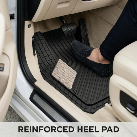 5 Pcs Set Car Floor Mats, Premium Rubber Anti-Slip Waterproof Car Mats with Cargo Liner 74 x 49cm