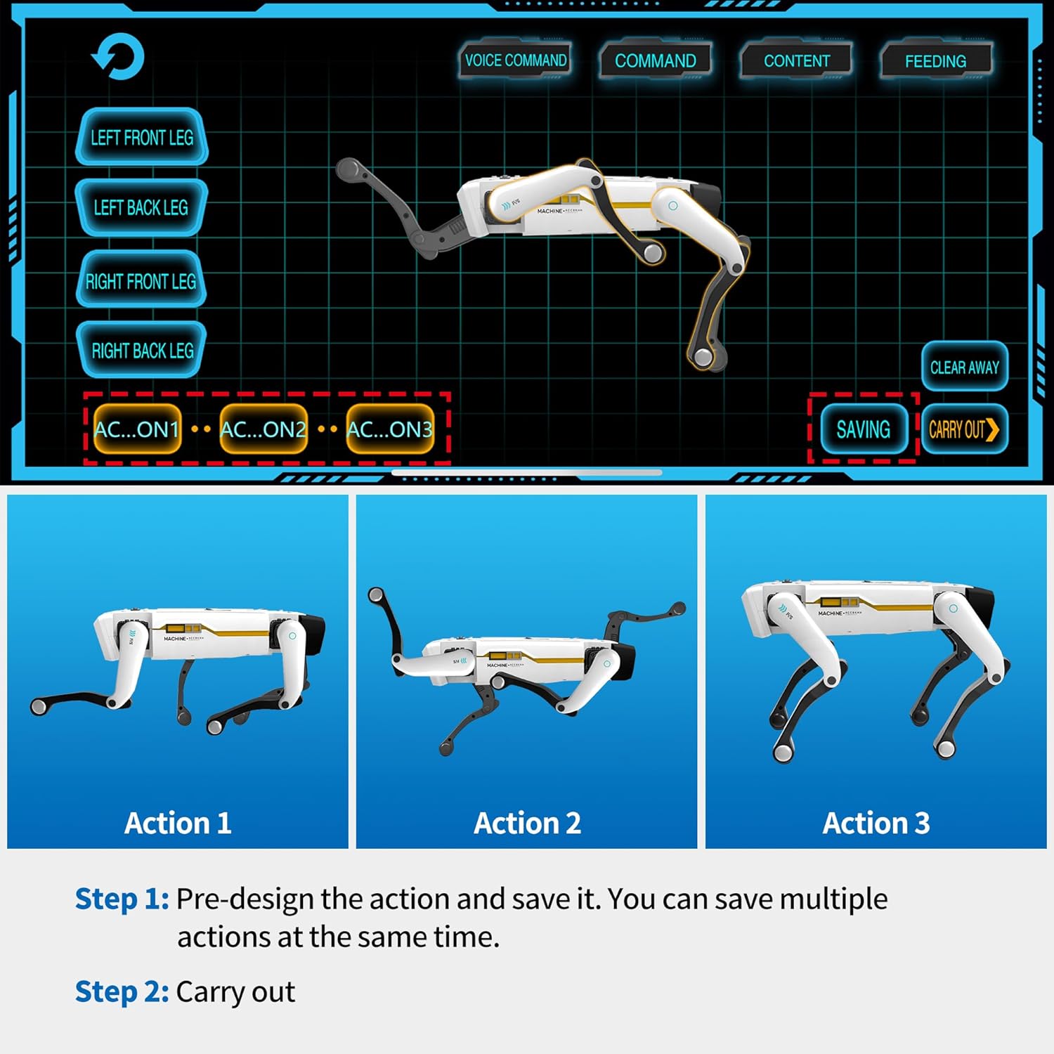 Smart Robot Dog - Interactive STEM Pet with Voice Control, 30+ Actions & APP Programming