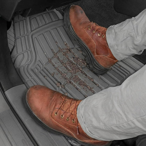 5 Pcs Set Premium Rubber Car Floor Mats, Anti-Slip Waterproof with Cargo Liner (76*54cm)