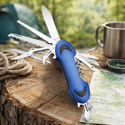 Stainless Steel Multi Tool Pliers – Heavy Duty Multitool with Knife, Saw, Screwdrivers & Wire Cutter - Survival Tool for Camping Tool-13