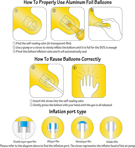 Gold Number Balloons in Helium Foil Mylar No.7