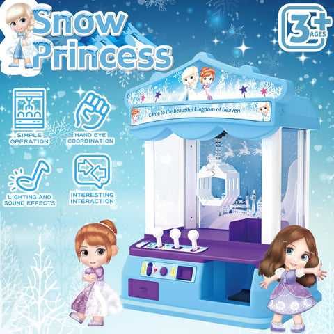 Family Indoor Mini Insert Coins Machine Girl Home Game Pretend Toys Claw Toy For Kids