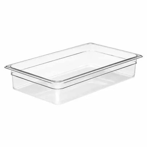 Olmecs Polycarbonate Clear PC 1/1 Full Size Food Pan-4 (53x32.5x10)