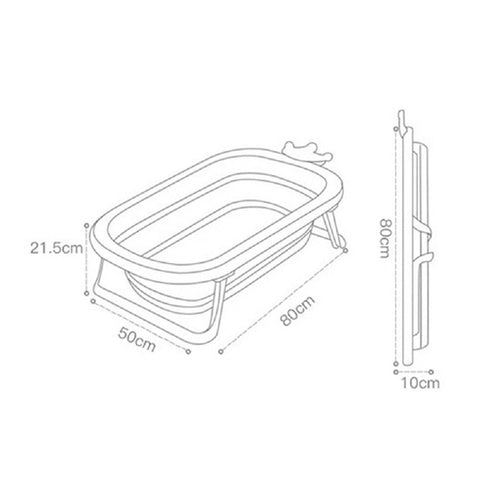 Little Angel Baby Foldable Bathtub
