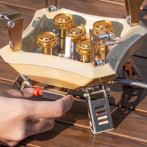 Foldable Camping Gas Stove – Lightweight Outdoor Camping Stove for Hiking, Backpacking & Emergency Cooking