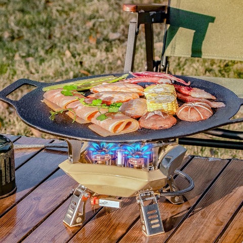 Foldable Camping Gas Stove – Lightweight Outdoor Camping Stove for Hiking, Backpacking & Emergency Cooking
